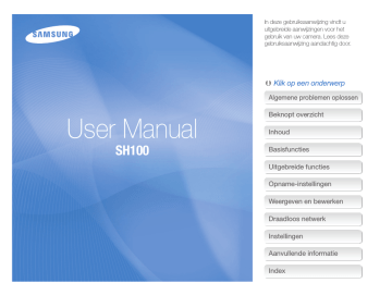 Samsung SH100 Handleiding | Manualzz Samsung SH100 Handleiding | Manualzz