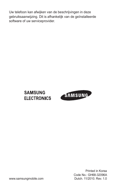 Samsung GT-C3530 User manual Samsung GT-C3530 User manual