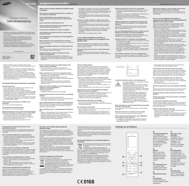 Samsung GT-C3520 User manual Samsung GT-C3520 User manual