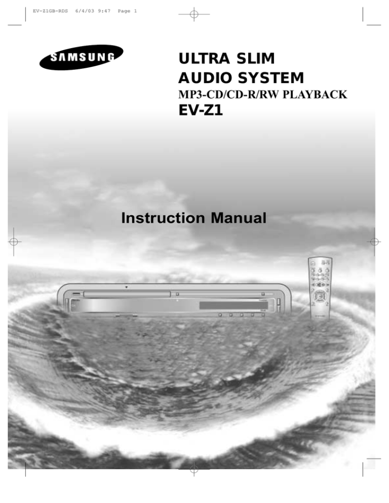 Samsung EV-Z1 User's guide Samsung EV-Z1 User's guide