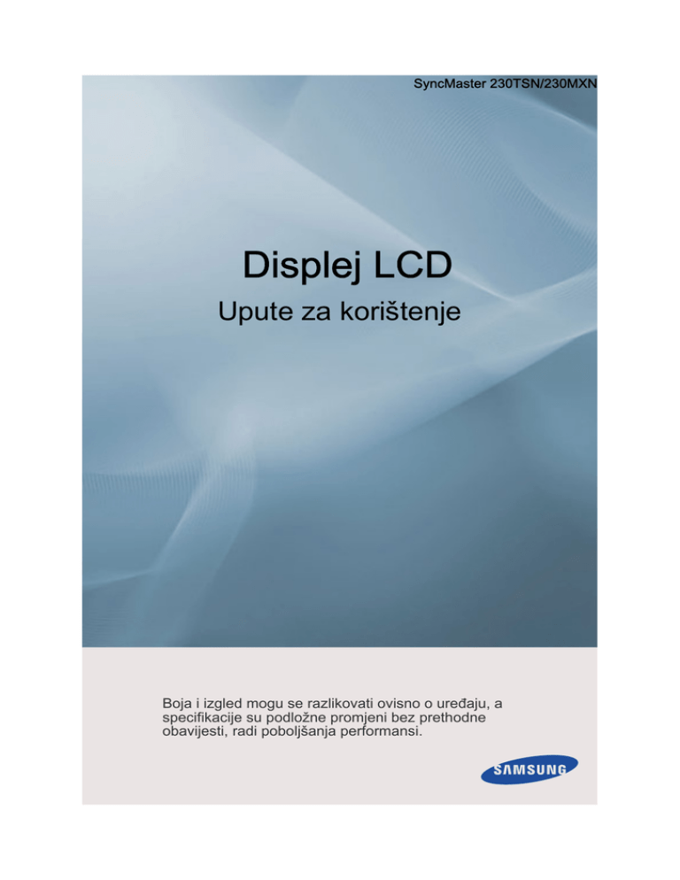 Samsung 230TSN, 230MXN User's manual Samsung 230TSN, 230MXN User's manual