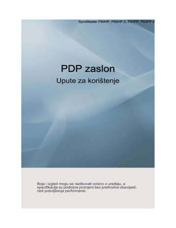 Samsung P63FP User manual | Manualzz