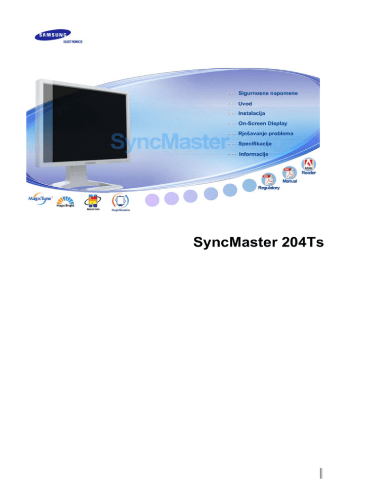Samsung 204TS User's manual Samsung 204TS User's manual
