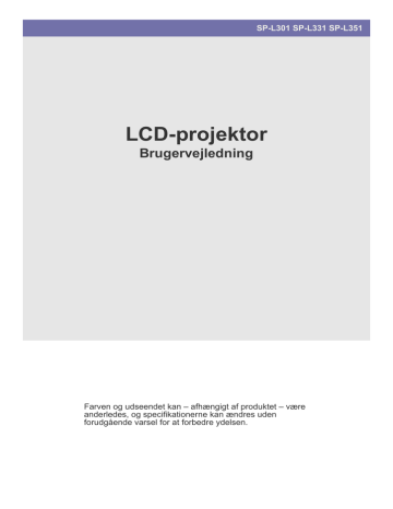 Samsung SP-L301, SP-L331 Owner's manual Samsung SP-L301, SP-L331 Owner's manual
