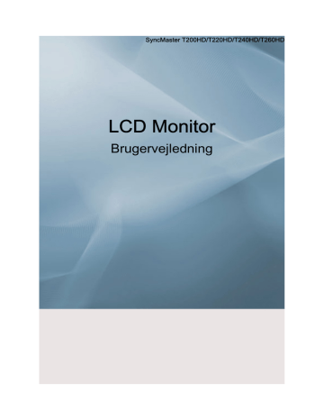 Samsung T260HD Betjeningsvejledning | Manualzz Samsung T260HD Betjeningsvejledning | Manualzz