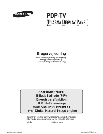 Samsung PS-58P96FD Owner's manual Samsung PS-58P96FD Owner's manual