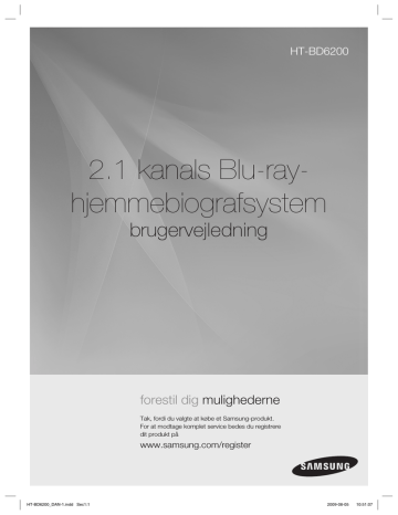 Samsung HT-BD6200 Betjeningsvejledning | Manualzz Samsung HT-BD6200 Betjeningsvejledning | Manualzz