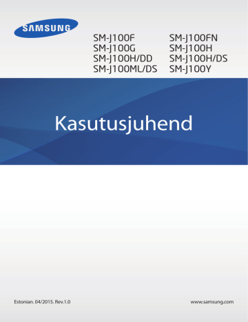 Samsung SM-J100H Kasutusjuhend | Manualzz Samsung SM-J100H Kasutusjuhend | Manualzz