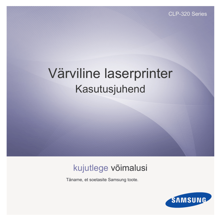 Samsung CLP-325W User manual Samsung CLP-325W User manual