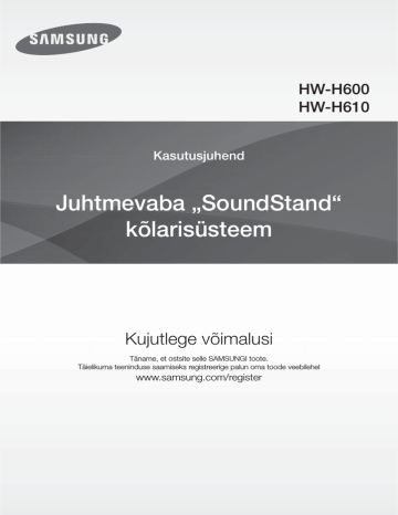 Samsung HW-H600 User manual Samsung HW-H600 User manual