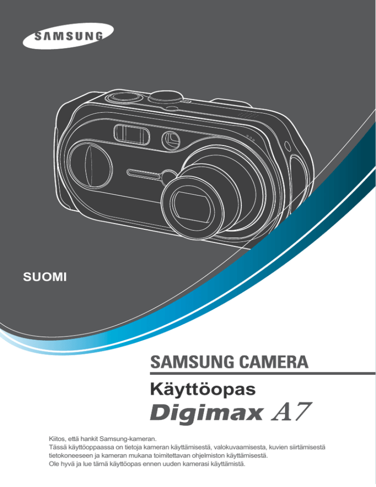 Samsung DIGIMAX A7 User guide Samsung DIGIMAX A7 User guide