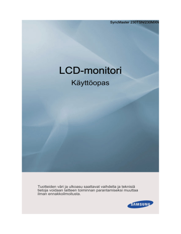 Samsung 230MXN Kasutusjuhend | Manualzz