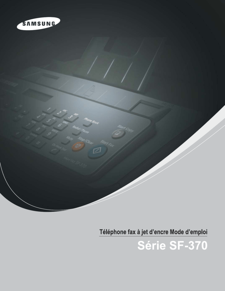 Samsung SF-370 User manual Samsung SF-370 User manual