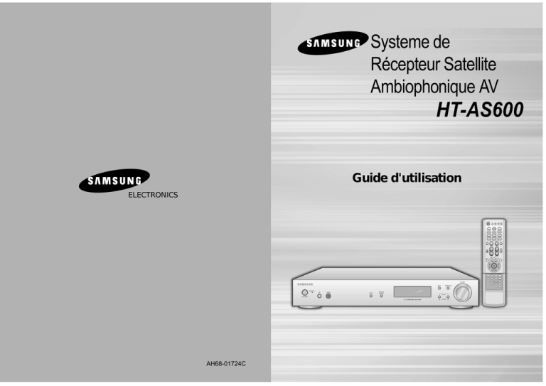 Samsung AV-R600, HT-AS600 User's guide Samsung AV-R600, HT-AS600 User's guide