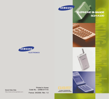 Samsung SGH-A100SA, SGH-A100 Owner's manual Samsung SGH-A100SA, SGH-A100 Owner's manual