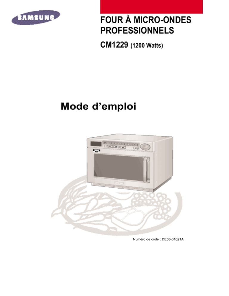 Samsung CM1229 User manual Samsung CM1229 User manual