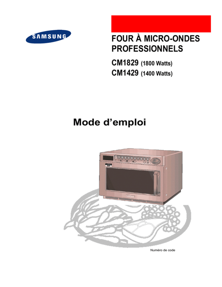 Samsung CM1829 User manual Samsung CM1829 User manual
