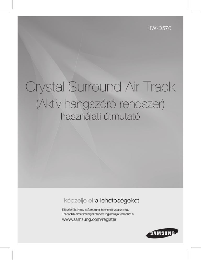 Samsung HW-D570 User's manual Samsung HW-D570 User's manual