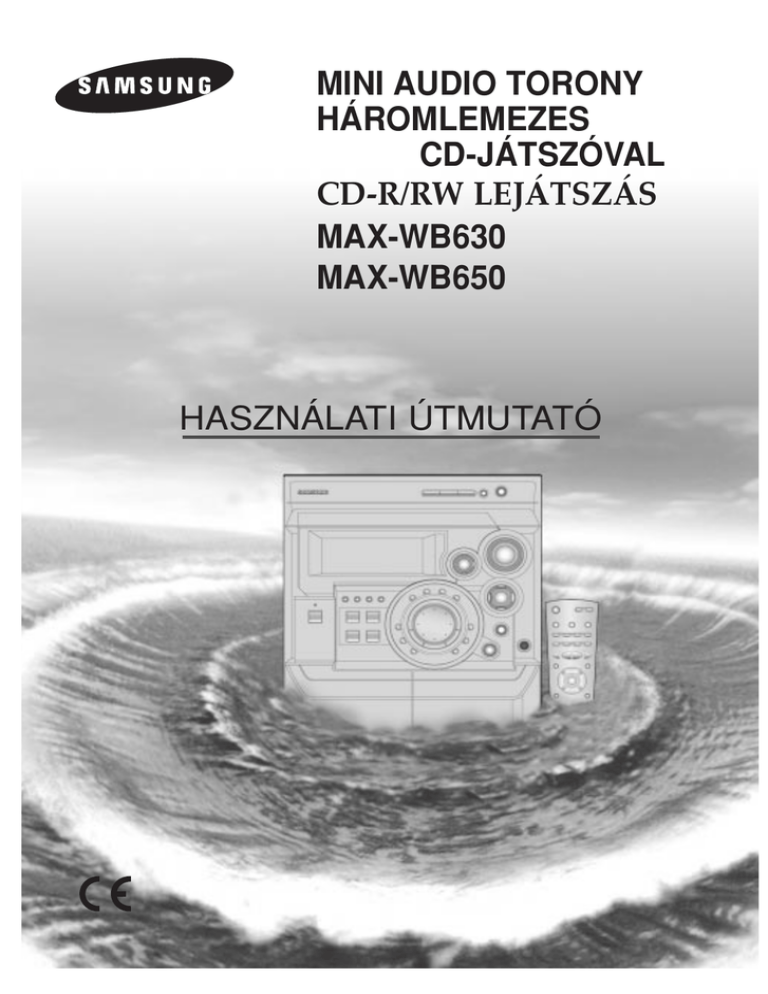Samsung MAX-WB630 User manual Samsung MAX-WB630 User manual