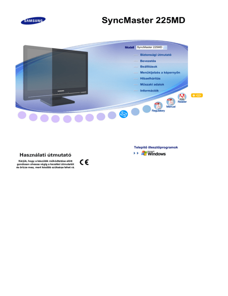 Samsung 225MD User's manual Samsung 225MD User's manual