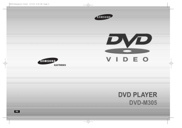 Samsung DVD-M305/XEH User's manual Samsung DVD-M305/XEH User's manual