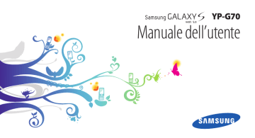 Samsung YP-G70CW Manuale utente | Manualzz Samsung YP-G70CW Manuale utente | Manualzz