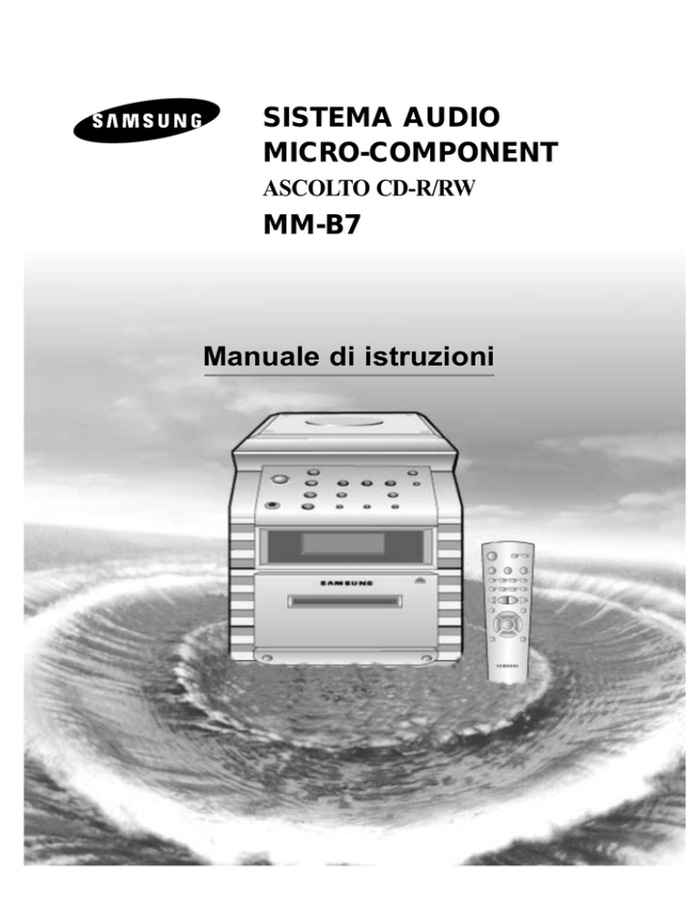 Samsung MM-B7 User manual Samsung MM-B7 User manual