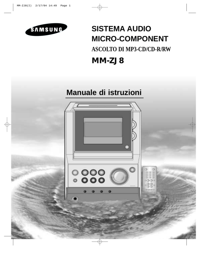 Samsung MM-ZJ8 User manual Samsung MM-ZJ8 User manual