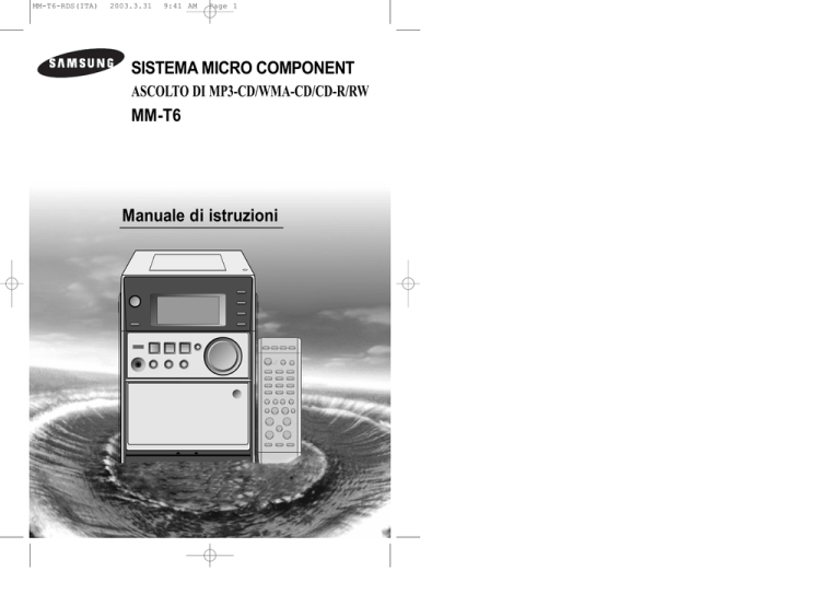 Samsung MM-T6 User manual Samsung MM-T6 User manual