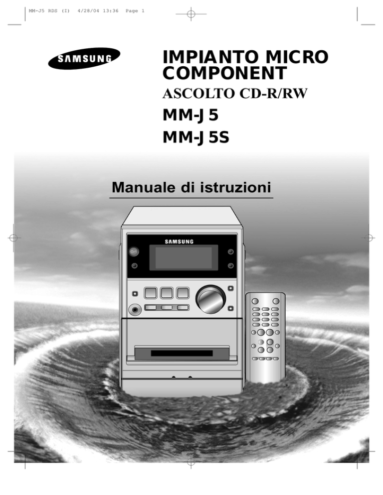 Samsung MM-J5 User manual Samsung MM-J5 User manual