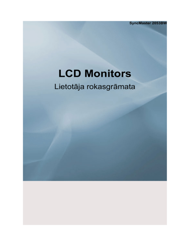 Samsung 2053BW, 2253BW User manual Samsung 2053BW, 2253BW User manual