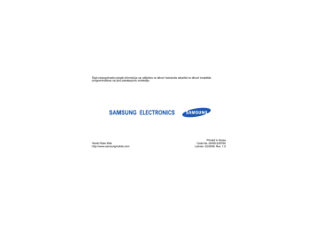 Samsung GT-S8300 Lietotāja rokasgrāmata | Manualzz Samsung GT-S8300 Lietotāja rokasgrāmata | Manualzz