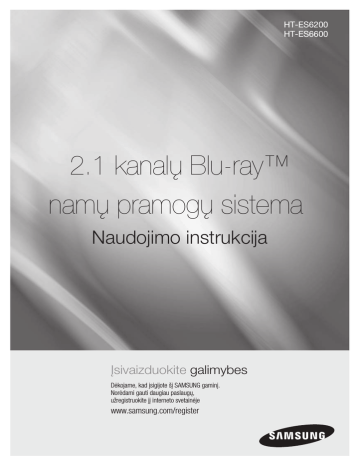 Samsung HT-ES6200 Naudotojo gidas | Manualzz Samsung HT-ES6200 Naudotojo gidas | Manualzz