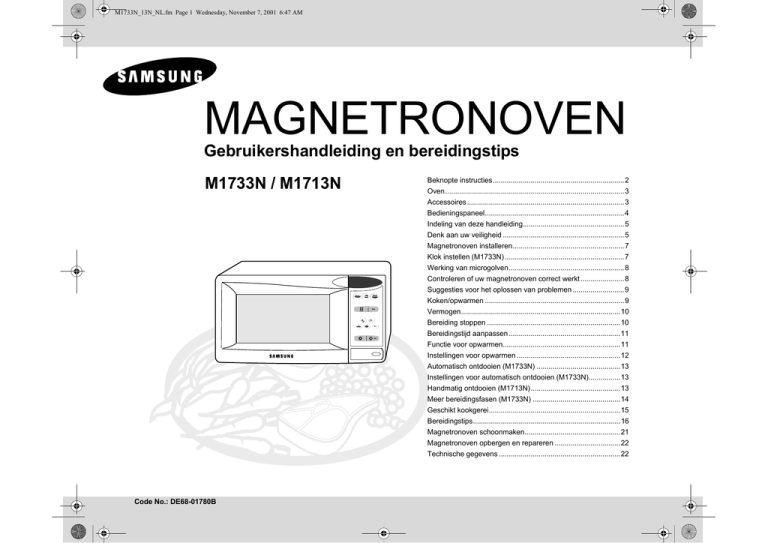 Samsung M1713N User manual Samsung M1713N User manual