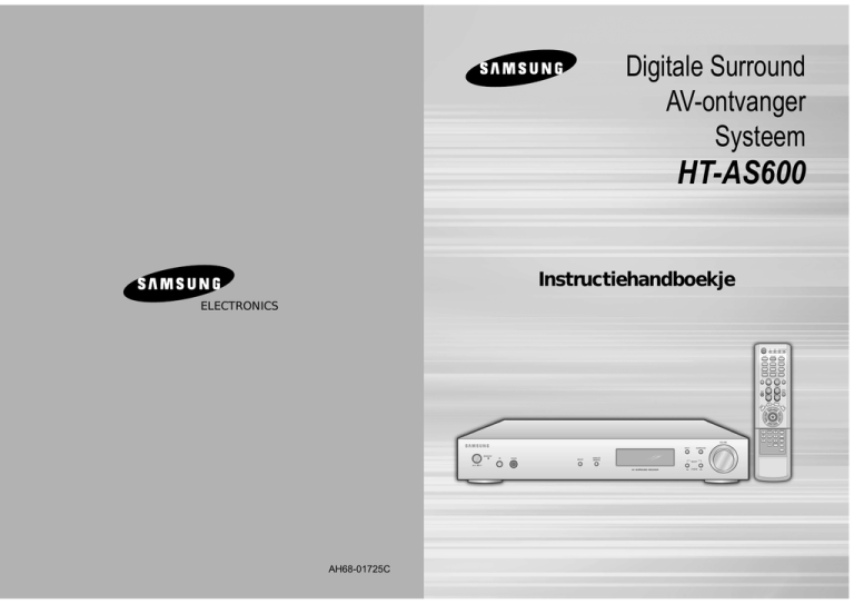 Samsung HT-AS600 User manual Samsung HT-AS600 User manual