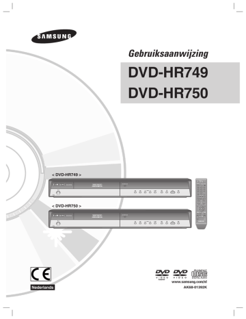 Samsung DVD-HR750 Handleiding | Manualzz