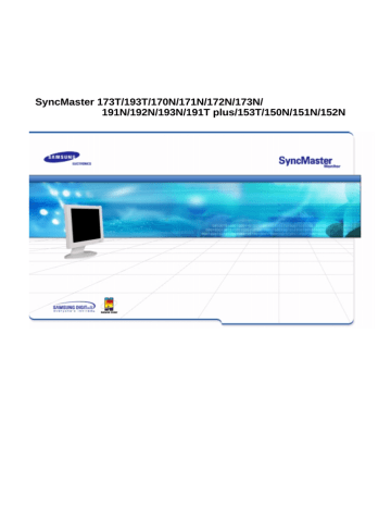 Samsung 151N User manual | Manualzz Samsung 151N User manual | Manualzz
