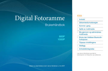 Samsung 1000P, 800P Owner's manual Samsung 1000P, 800P Owner's manual