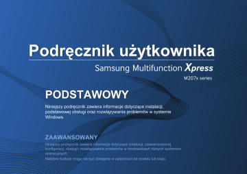 Samsung SL-M2078W Instrukcja obsługi | Manualzz Samsung SL-M2078W Instrukcja obsługi | Manualzz