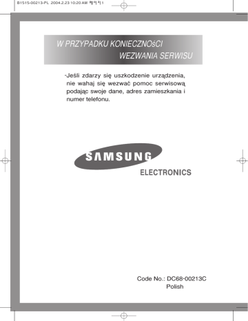 Samsung B813J, B1013J Owner's manual Samsung B813J, B1013J Owner's manual