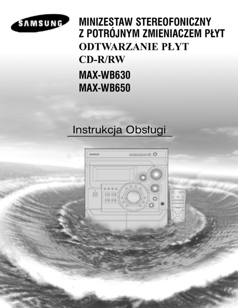 Samsung MAX-WB630, MAX-WB650 Owner's manual Samsung MAX-WB630, MAX-WB650 Owner's manual