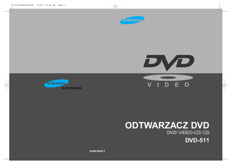 Samsung DVD-511/XEO Owner's manual Samsung DVD-511/XEO Owner's manual