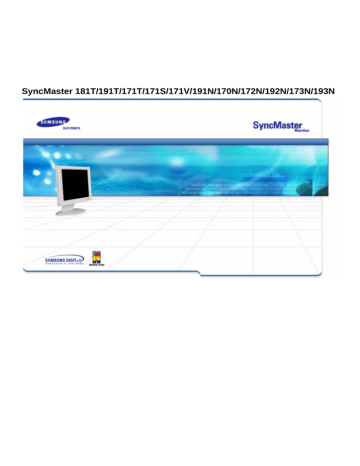 Samsung 171S Instrukcja obsługi | Manualzz