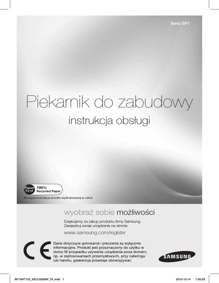Samsung BF1N4T123 Owner's manual Samsung BF1N4T123 Owner's manual
