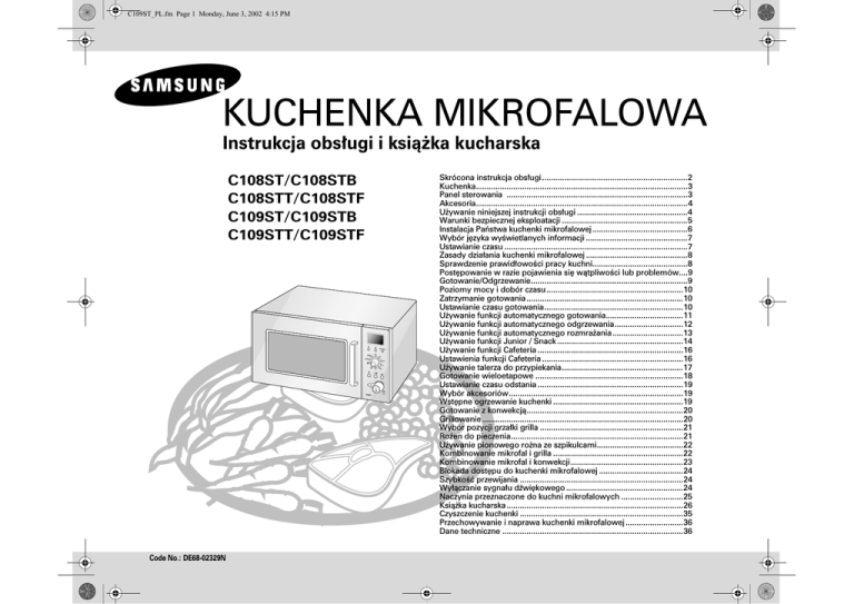 Samsung C108STF User manual Samsung C108STF User manual