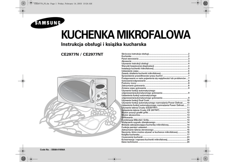 Samsung CE2977NT User manual Samsung CE2977NT User manual