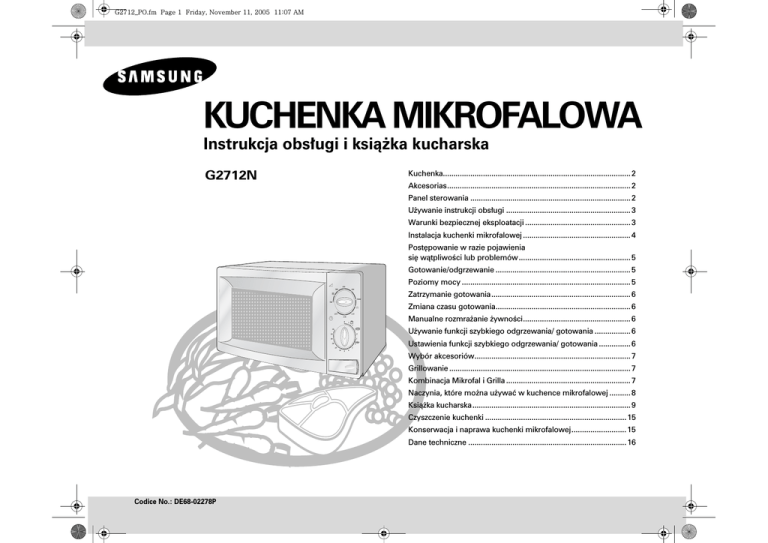 Samsung G2712N User manual Samsung G2712N User manual