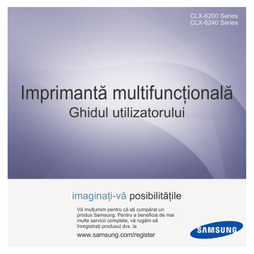 Samsung CLX-6200FX Manual de utilizare | Manualzz Samsung CLX-6200FX Manual de utilizare | Manualzz