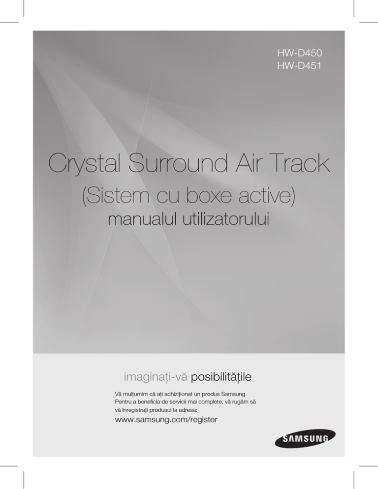 Samsung HW-D450 User manual Samsung HW-D450 User manual