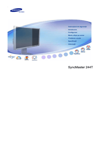 Samsung 244T Manual de utilizare | Manualzz Samsung 244T Manual de utilizare | Manualzz